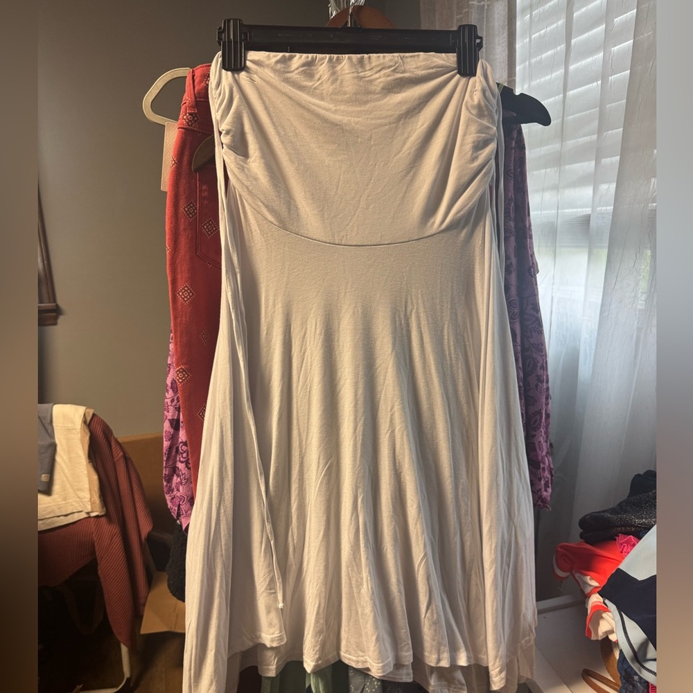 Free People Freest Zella Convertible Skirt in White Size Med Retail $ - Picture 4 of 6